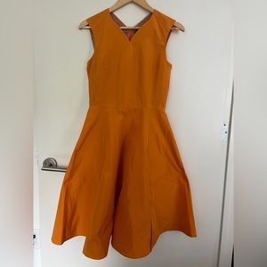 Jil Sander Navy orange dress polyester size IT 36